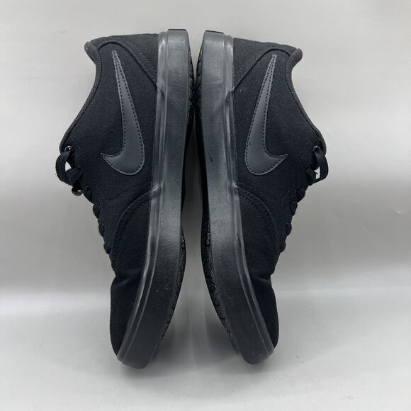 Nike Sb Check Solarsoft Skateboarding Sneakers Women‎ Size 10 Black Canvas Shoes - Picture 6 of 8